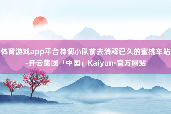 体育游戏app平台特调小队前去消释已久的蜜桃车站-开云集团「中国」Kaiyun·官方网站